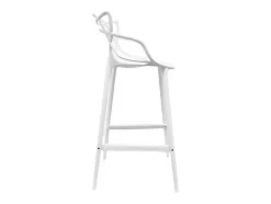Taburete premium Beliano - Interior y exterior-Color Blanco-Altura del asiento 66 cm
