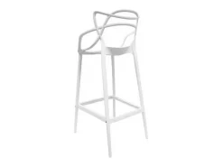 Taburete premium Beliano - Interior y exterior-Color Blanco-Altura del asiento 66 cm
