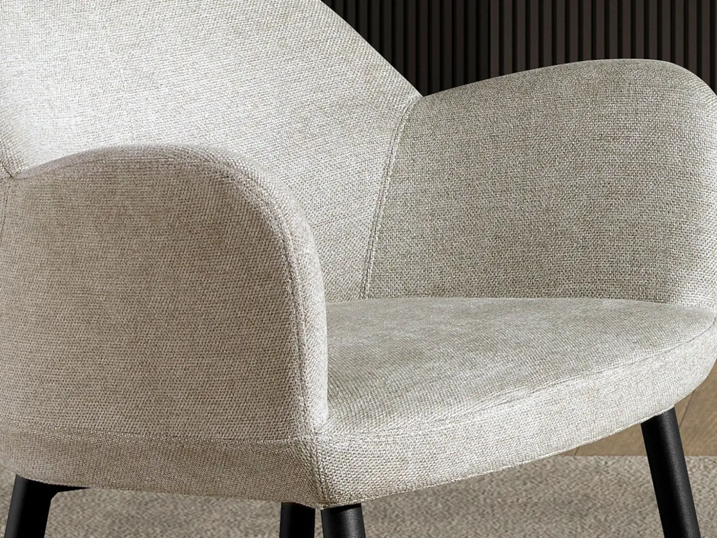 Taburete tela gris claro 4174 ANGEL CERDA