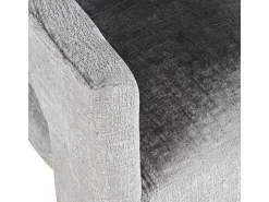 Taburete 61x89x57 cm gris plateado Leith LET71HG