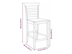 Taburetes de bar 2 uds madera maciza natural caucho
