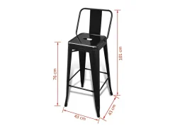 Taburetes de bar Baakel (juego de 2)