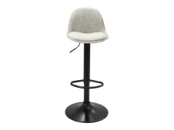 Taburetes de bar de cocina diseño SIG+ - lote de 2 sillas de bar regulables (Tejido Gris)