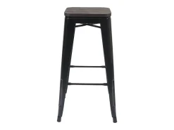 Taburetes de bar MCW-A73 (juego de 4), negro
