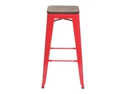 Taburetes de bar MCW-A73 (juego de 4), rojo