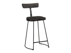 Taburetes de barra 2 uds negro 49x43x88 cm madera maciza mango