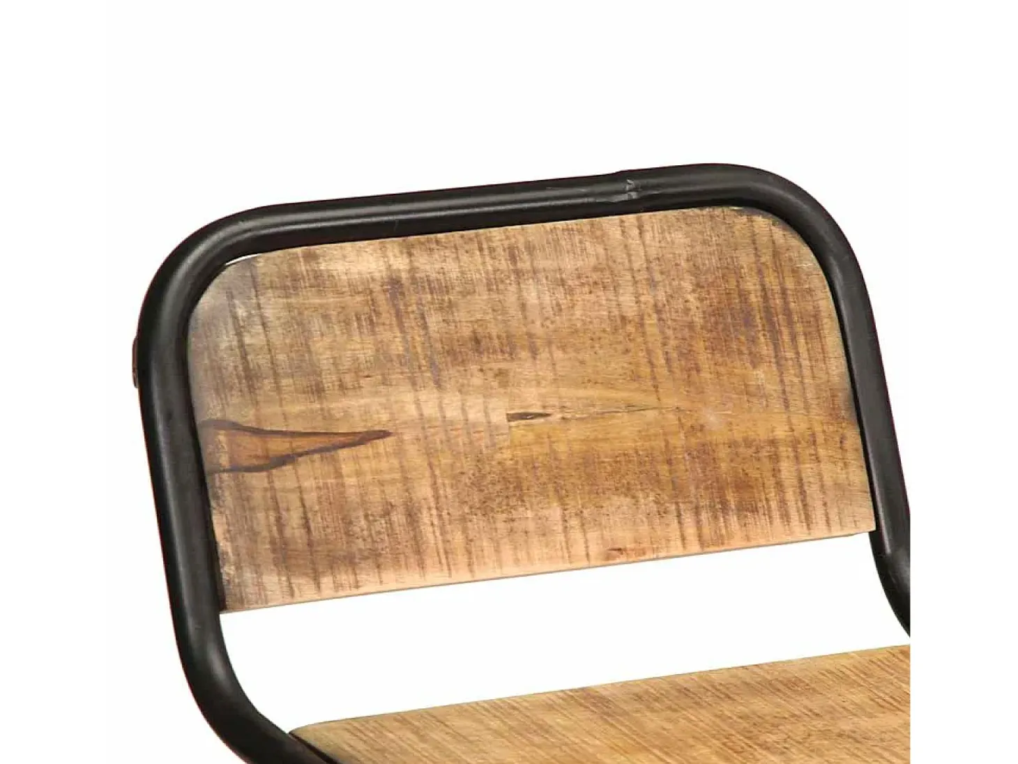 Taburetes de barra 4 uds 46x35,5x80 cm madera maciza de mango
