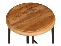 Taburetes de barra de cocina 2 unidades madera maciza de teca