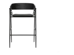 Taburetes de barra de diseño negro (lote de 2) WESS