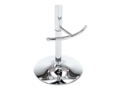 Taburetes de cocina 2 unidades cuero sintético blanco