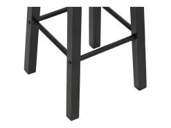 Taburetes de cocina 2 unidades MDF negros