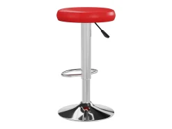 Taburetes de cocina 2 unidades cuero sintético rojo
