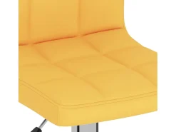 Taburetes de cocina 2 unidades tela amarillo mostaza