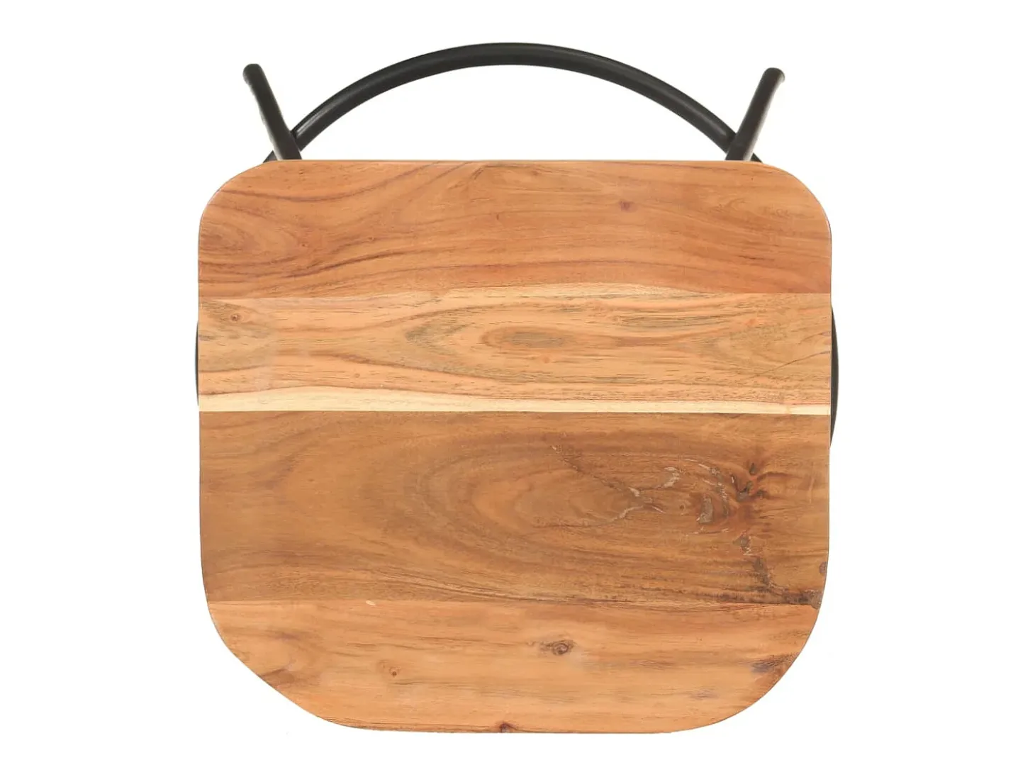 Taburetes de cocina 4 unidades madera maciza de acacia