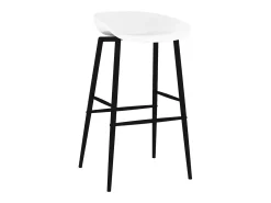 Taburetes de cocina 4 unidades blanco