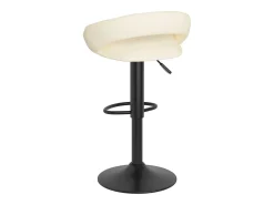 Taburetes de cocina 2 unidades terciopelo crema