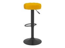 Taburetes de cocina 2 unidades terciopelo amarillo mostaza