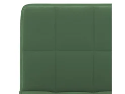 Taburetes de cocina 2 unidades terciopelo verde oscuro