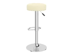 Taburetes de cocina 2 unidades tela crema