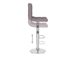 Taburetes de cocina 2 unidades tela gris taupe