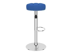 Taburetes de cocina 2 unidades tela azul