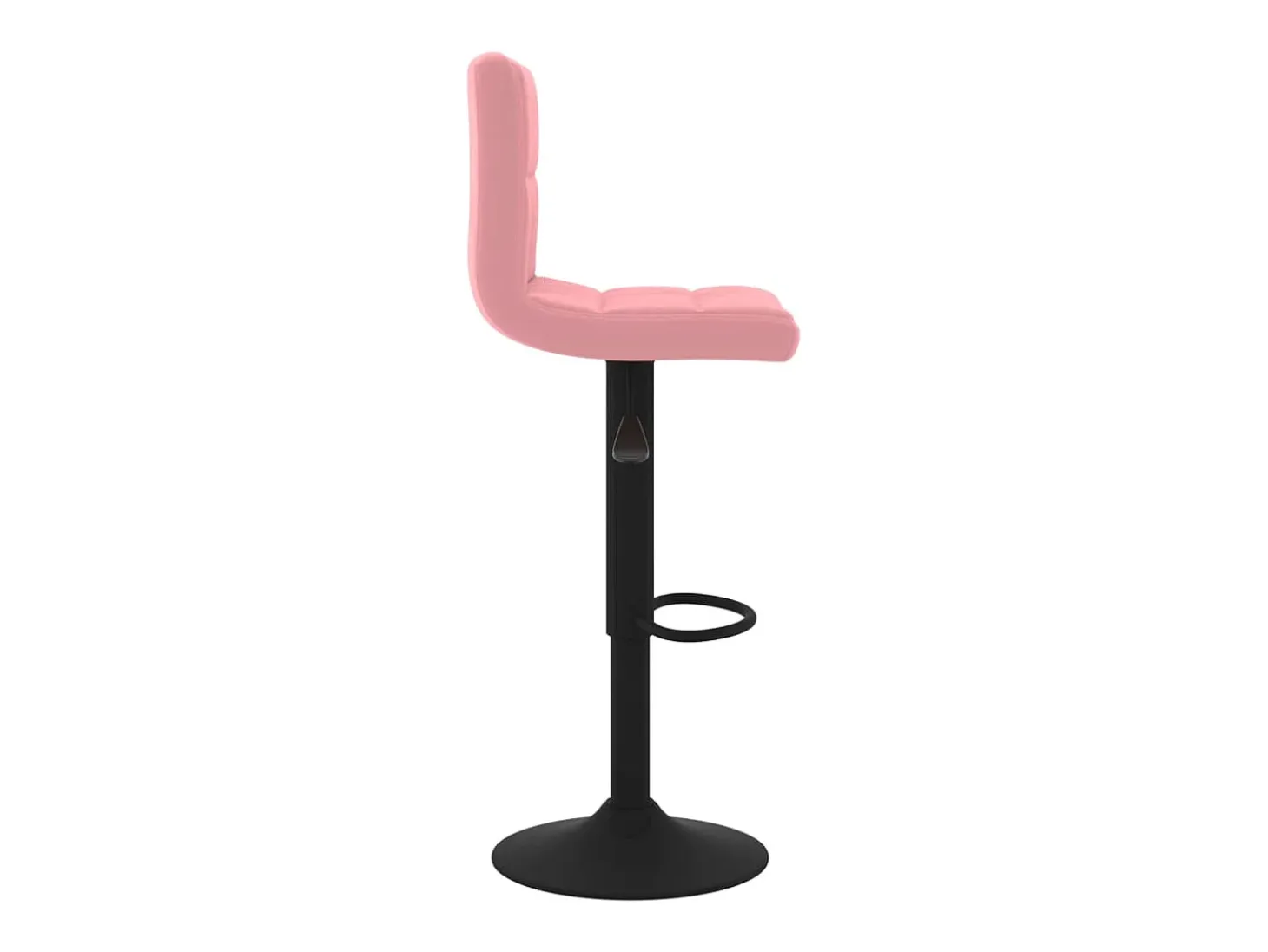 Taburetes de cocina 2 unidades terciopelo rosa