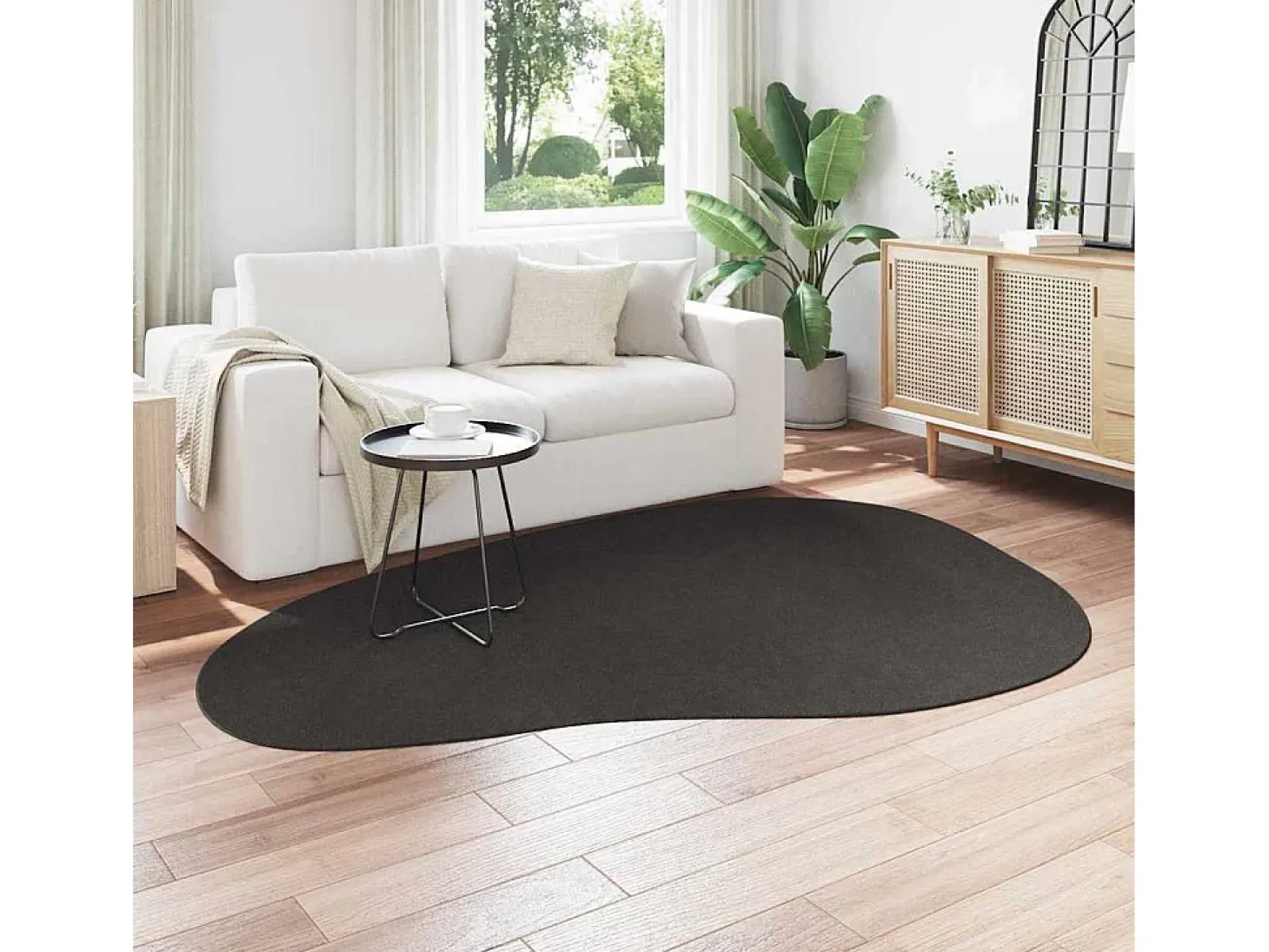 Tapiz Antracita 160 x 230 cm Poliéster