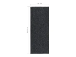 Tapiz 100x250 cm Antracita