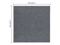 Tapiz 100x100 cm gris