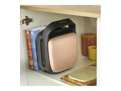 Tefal Croque-Gaufres 700W SW863JF0 con 2 Placas Antiadherentes Extraíbles y Almacenamiento Vertical