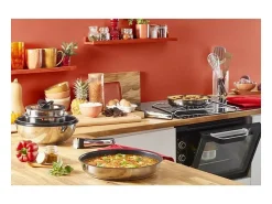 TEFAL Sartén 24 cm, acero inoxidable, antiadherente, el mango se vende por separado