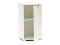 The White Stone Mueble Bajo 1 Puerta Blanco 45 x 85 x 38 |Ya Montado para Baño, Lavandería, Recibidor, Estudio y Balcón