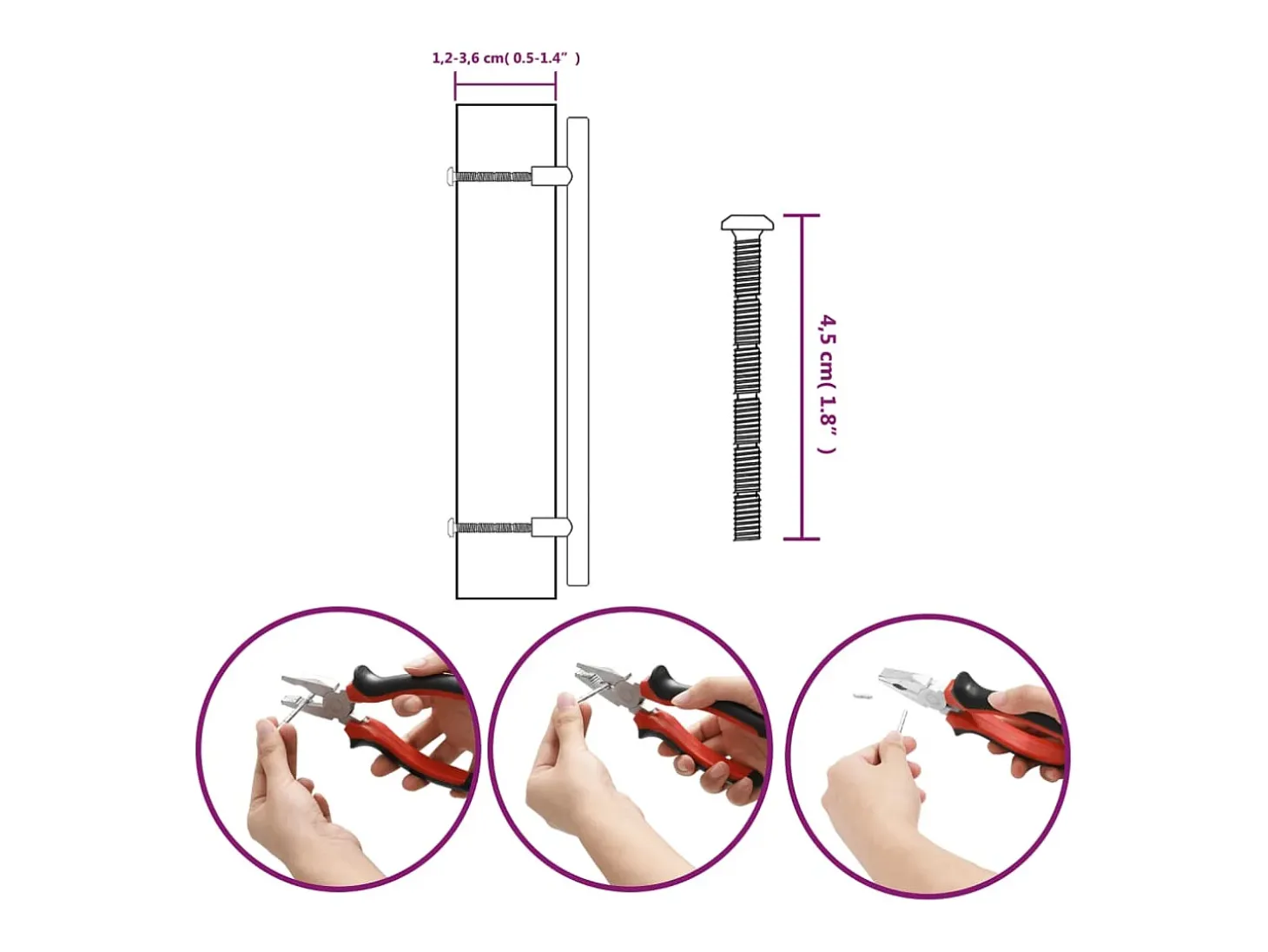 Tiradores para armarios 10 uds acero inoxidable dorado 192 mm