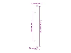 Tiradores para armarios 10 uds acero inoxidable dorado 192 mm