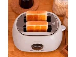 Tostador Cecotec ClassicToast 8000 Double 800W 2 ranuras pantalla digital beige