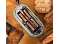 Tostador Cecotec ClassicToast 15000 Extra Double 1500W 4 rebanadas pantalla digital azul