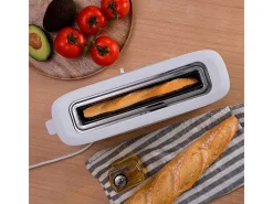 Tostador Cecotec Toast&Taste 10000 Extra 980W ranura extra ancha blanco
