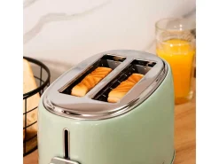 Tostador Cecotec Toast&Taste 1000 Retro Double 980W diseño retro verde
