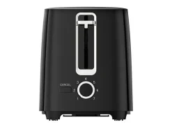 Tostadora KitchenChef 700W 2 Rebanadas Negro - Tuesta tus Tostadas Rápidamente con Termostato Variable