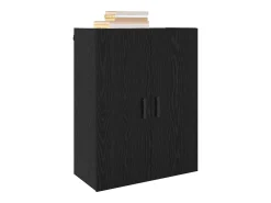 Unidad de pared de roble negro 69,5 x 34 x 90 cm Madera de ingeniería