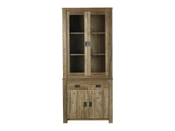 Vajillero de madera de teca reciclada maciza