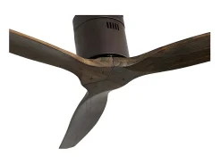 Ventilador Dc Aguilon Marron Sin Luz Control Remoto Y Temporizador