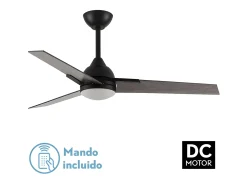Ventilador Dc Argestes Marron Led 22w Con 3 Temperaturas Y Memoria