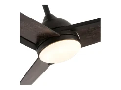 Ventilador Dc Argestes Marron Led 22w Con 3 Temperaturas Y Memoria