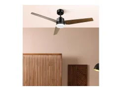 Ventilador Dc Captus Negro Led Temperatura Regulable Control Remoto