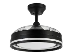 Ventilador Dc Cerrato Negro Led 3 Temperaturas Con Memoria