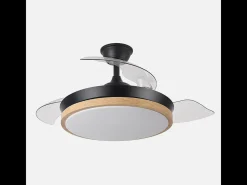 Ventilador Dc Evros S Negro Led Integrado Cct Regulable