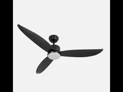 Ventilador Dc Genil Negro Led 3 Temperaturas Memoria Color