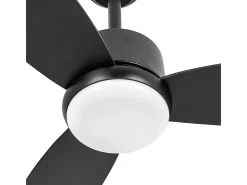 Ventilador Dc Genil Negro Led 3 Temperaturas Memoria Color