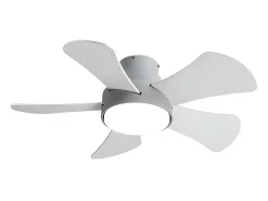 Ventilador Dc Gregario Gris Led 25w Cct Y Control Remoto